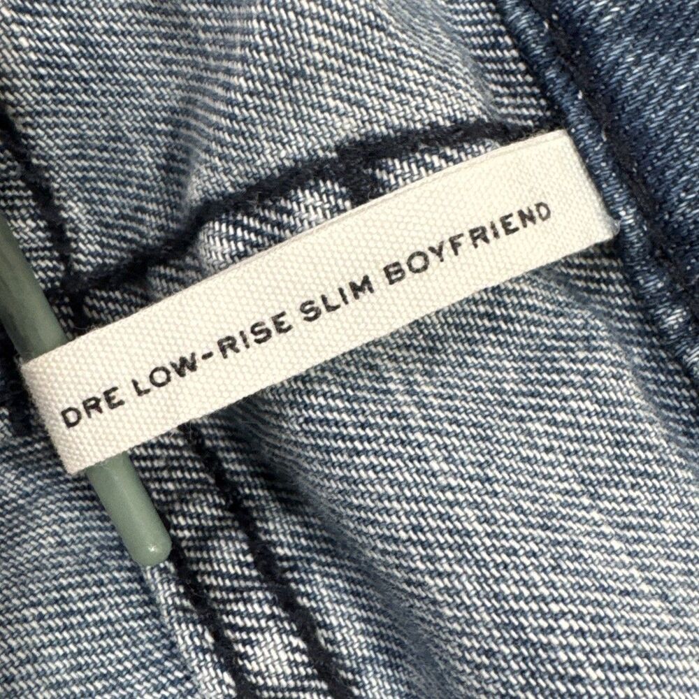 Rag & Bone Dre Low Rise Slim Boyfriend Jeans 26 (30x26) Mendecino Distressed - Picture 5 of 12